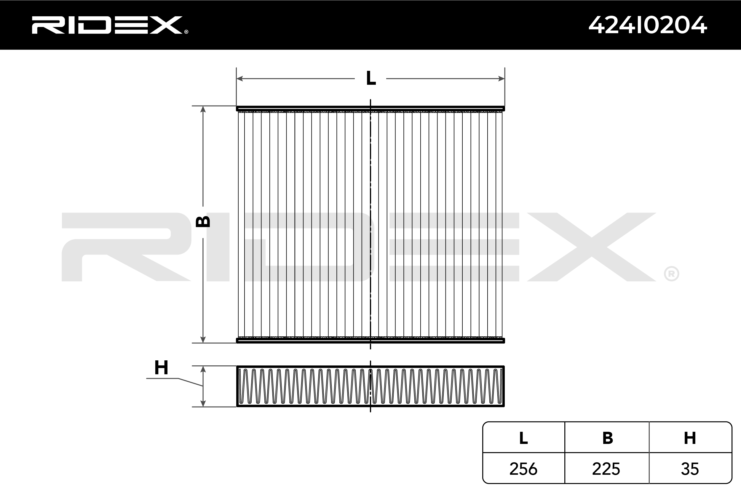 RIDEX Raitisilmasuodatin VW,AUDI,MERCEDES-BENZ 424I0204 6Q0820367,6R0819653,6R0820367 Sisäilmansuodatin,Suodatin, Sisäilma JZW819653F,6Q0820367