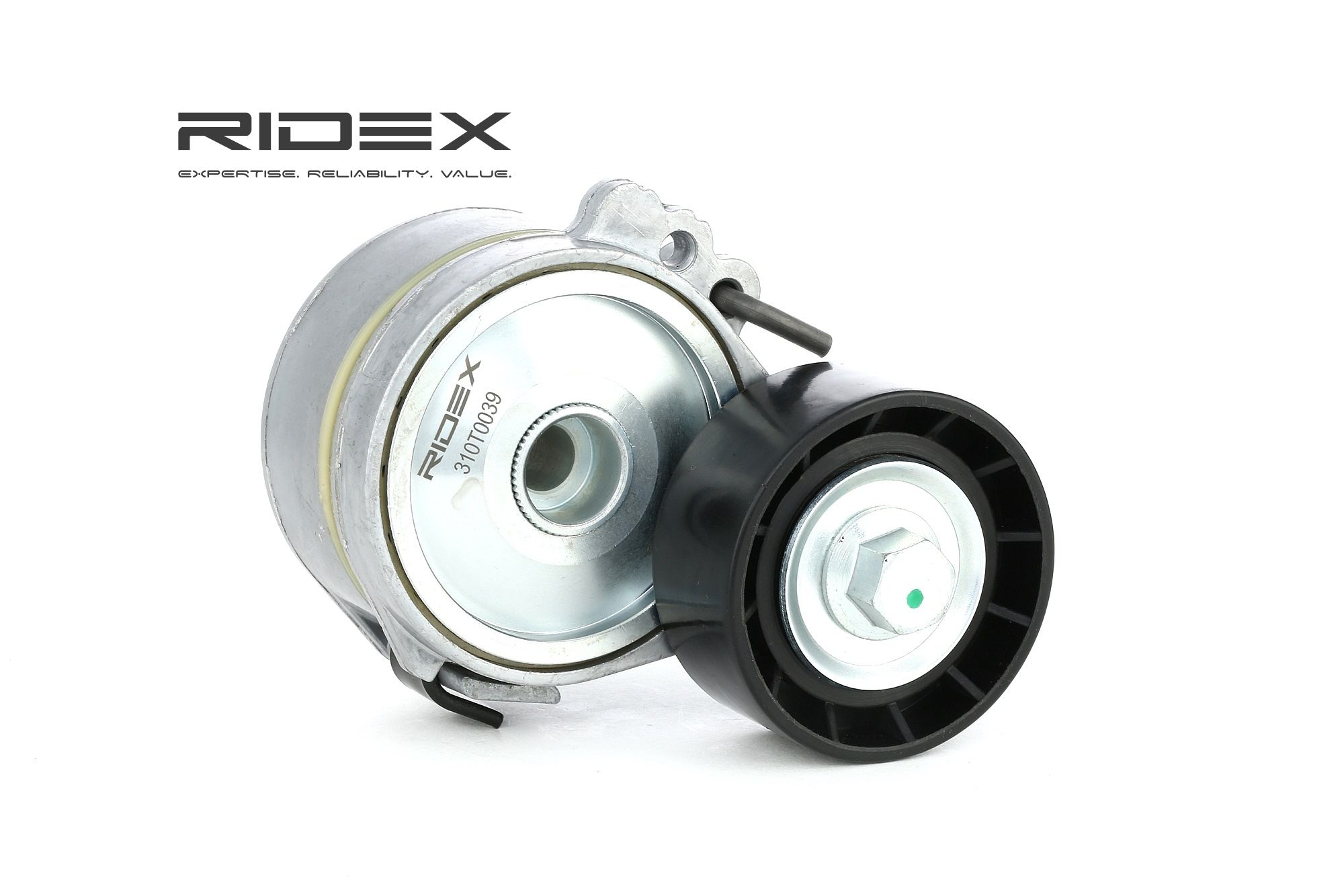 RIDEX Kiristysrulla FIAT,PEUGEOT,CITROËN 310T0039 1613840080,575174,96367827 Kiristysrulla, Moniurahihna 9653522780,9636782780,1613840080,575174