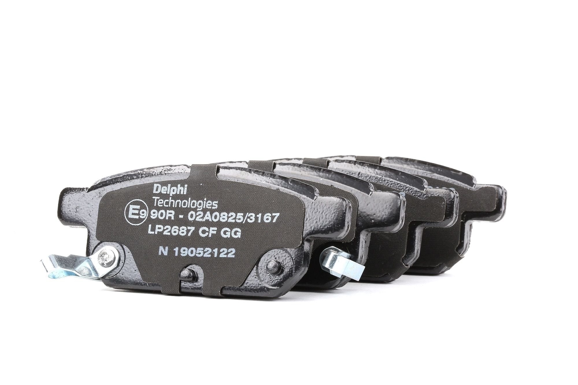 DELPHI Jarrupalat SUZUKI LP2687 5580052R00,5580052R01,5580061M00 Jarrupalasarja,Jarrupala, Levyjarru 5580061M01,5580061M02,5580061M10,5580068L00