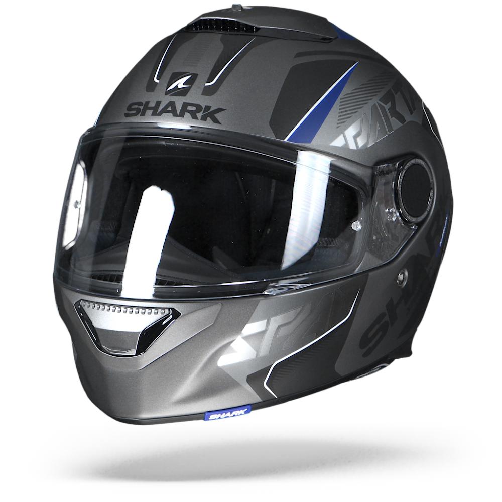 Shark Spartan 1.2 Karken ABK Matt Anthracite Blue Black XL