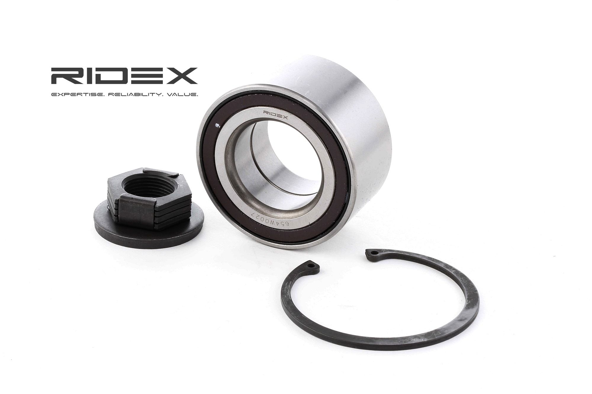 RIDEX Pyöränlaakerit FORD,MAZDA 654W0027 1085568,1085569,1112547 Pyöränlaakerisarja 1201569,1315620,1513043,1582282,1699368,1746588,1766722,1822804