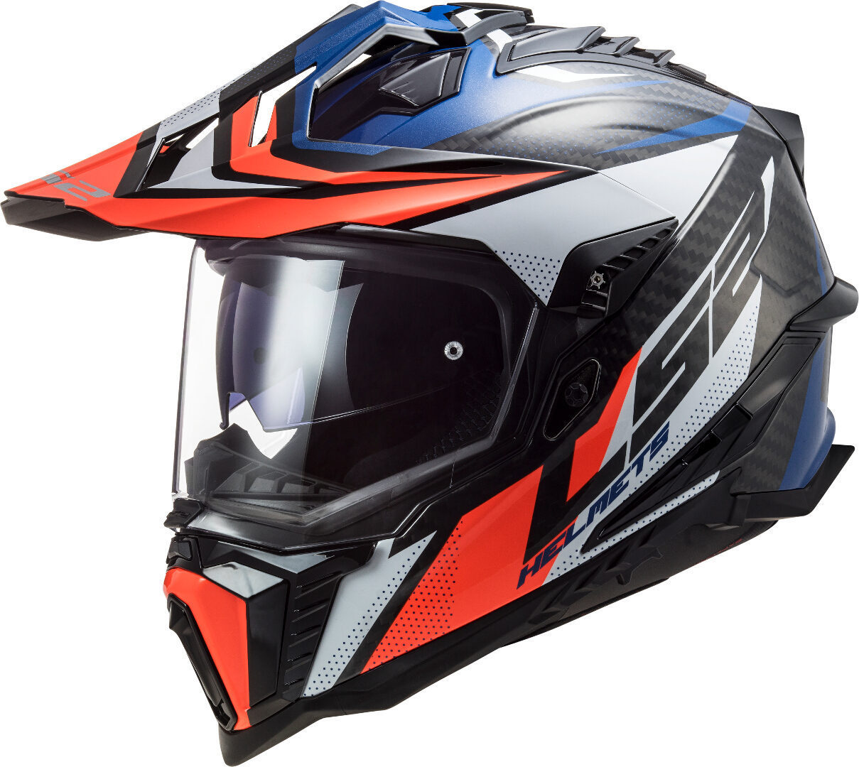 LS2 MX701 C Explorer Focus Gloss Blue White Red M