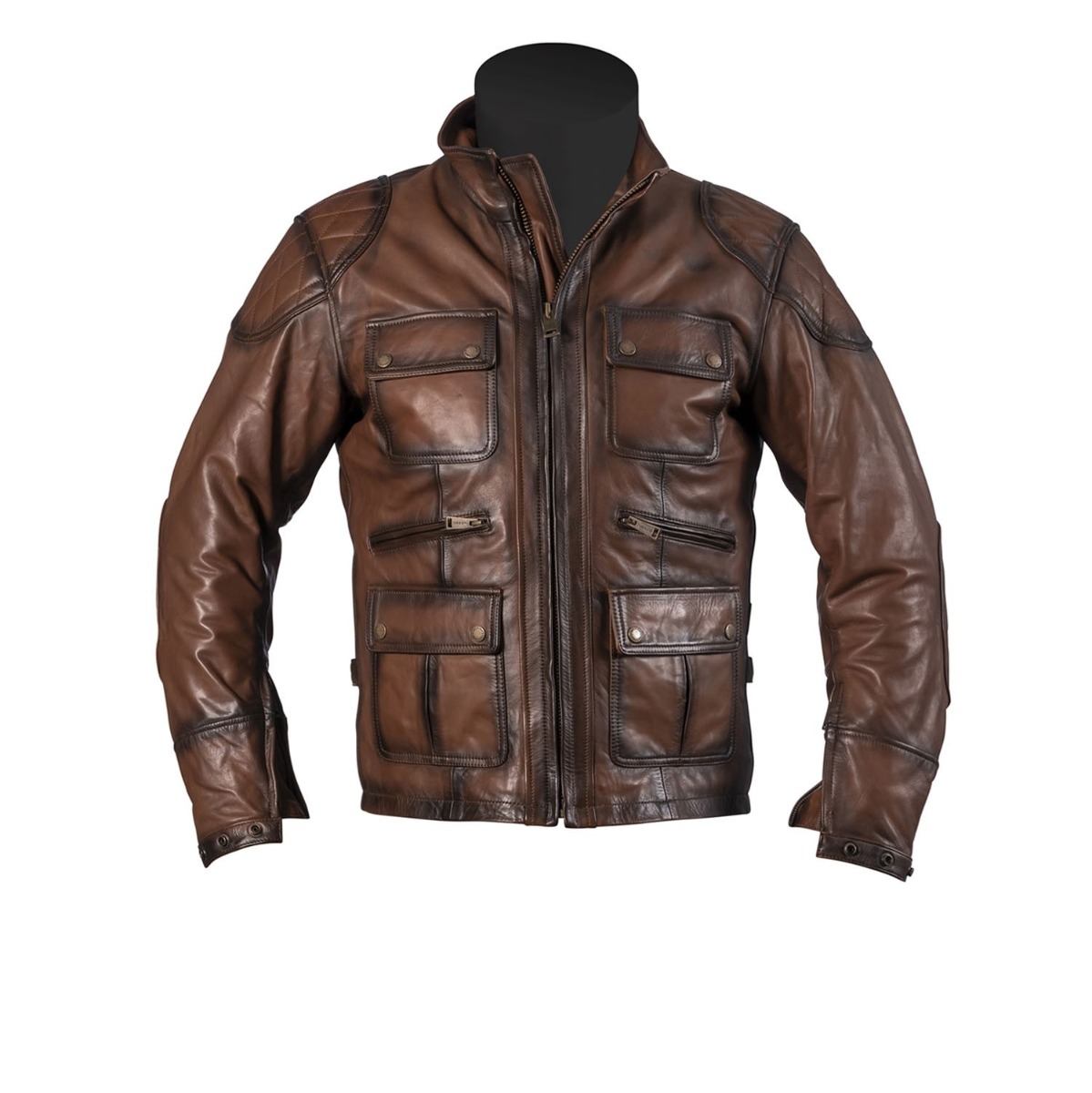 Helstons Hunt Leather 2 Tone Brown XL