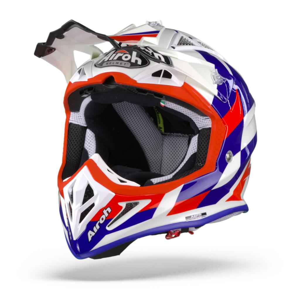 Airoh Aviator ACE Trick Blue Gloss M