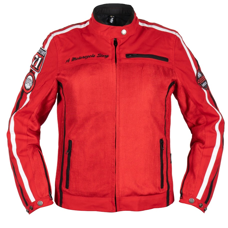 Helstons Queen Tissu Mesh Red Jacket L