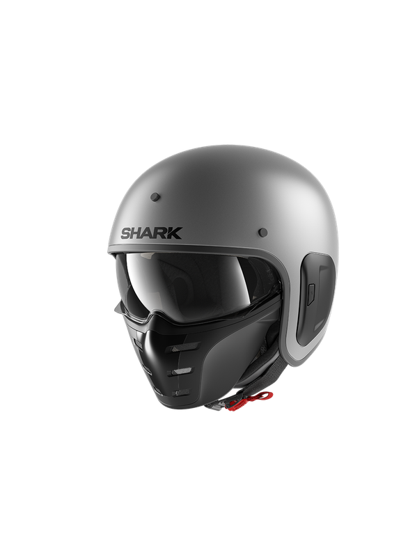 Shark S-Drak 2 A02 Blank Matt Iron Anthracite Jet Helmet 2XL