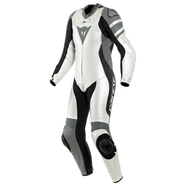 Dainese Killalane Perforated Lady Pearl White Charcoal Gray Black 1 Piece 44