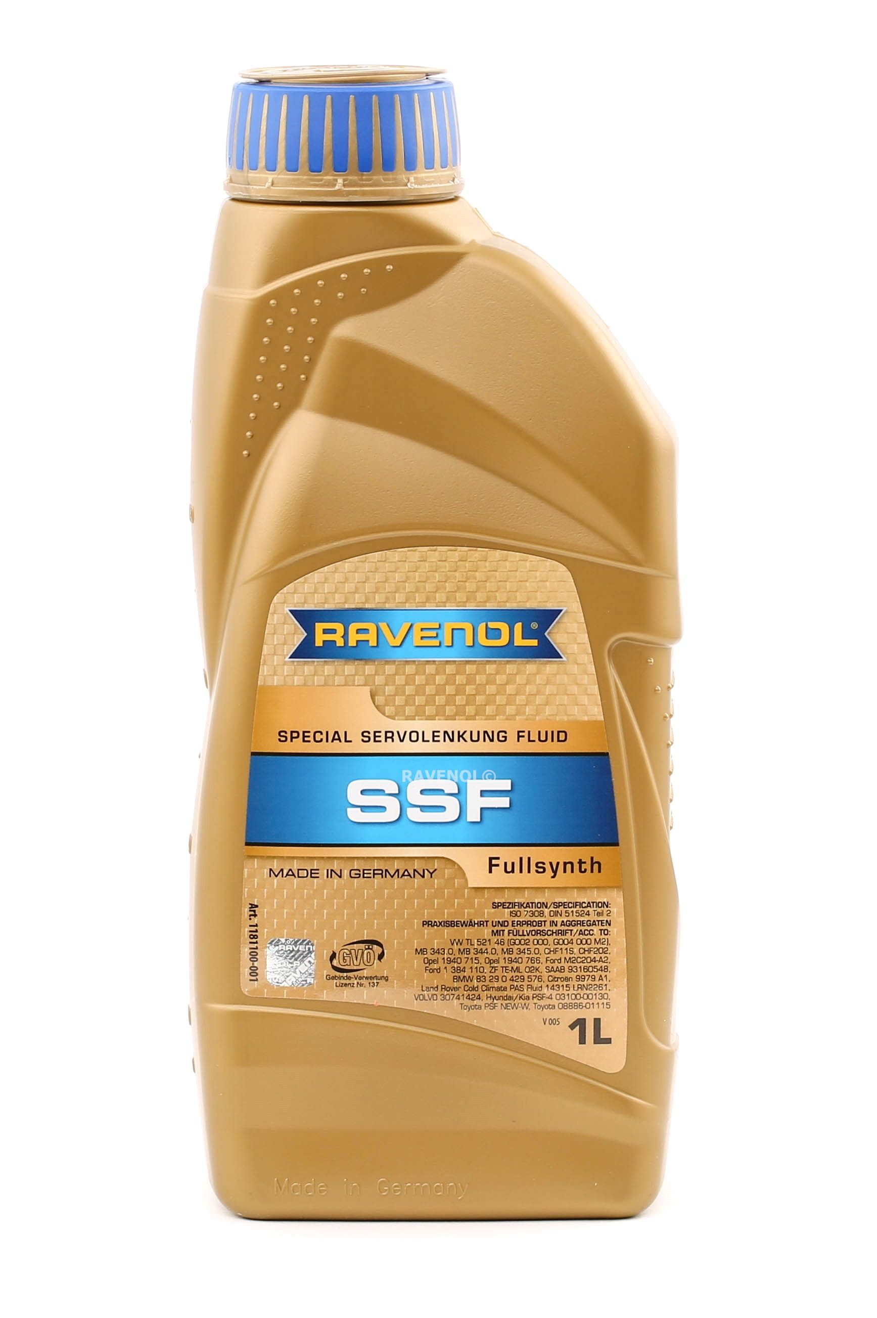 RAVENOL Hydrauliikkaöljy VW,AUDI,MERCEDES-BENZ 1181100-001-01-999 Hydrauliöljy,Öljyt