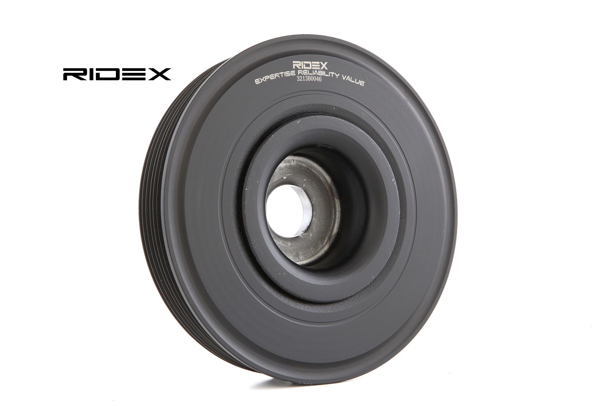 RIDEX Kampiakselin Hihnapyörä RENAULT,NISSAN 3213B0046 1230300QBD,12303AW300,8200268426 Hihnapyörä, Kampiakseli 8200297936,8200457775,8200523072