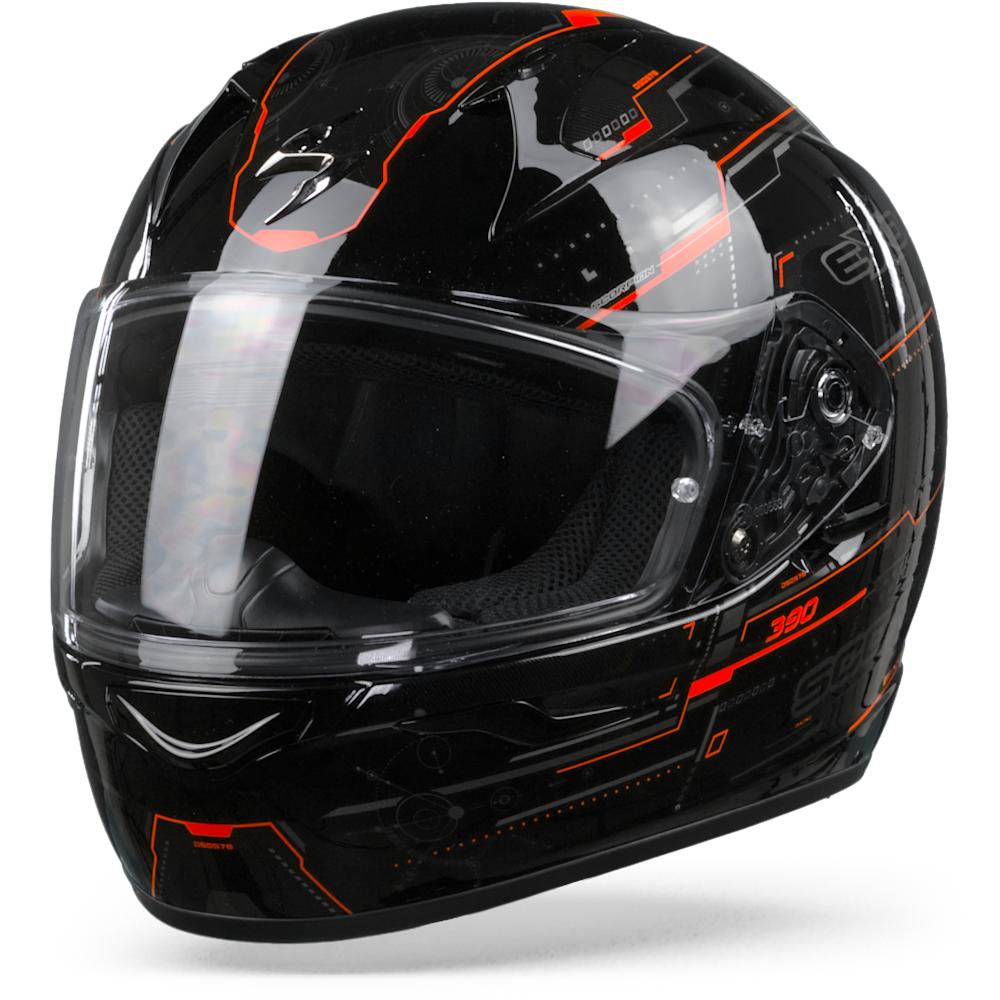 Scorpion EXO-390 Beat Black Neon Red L