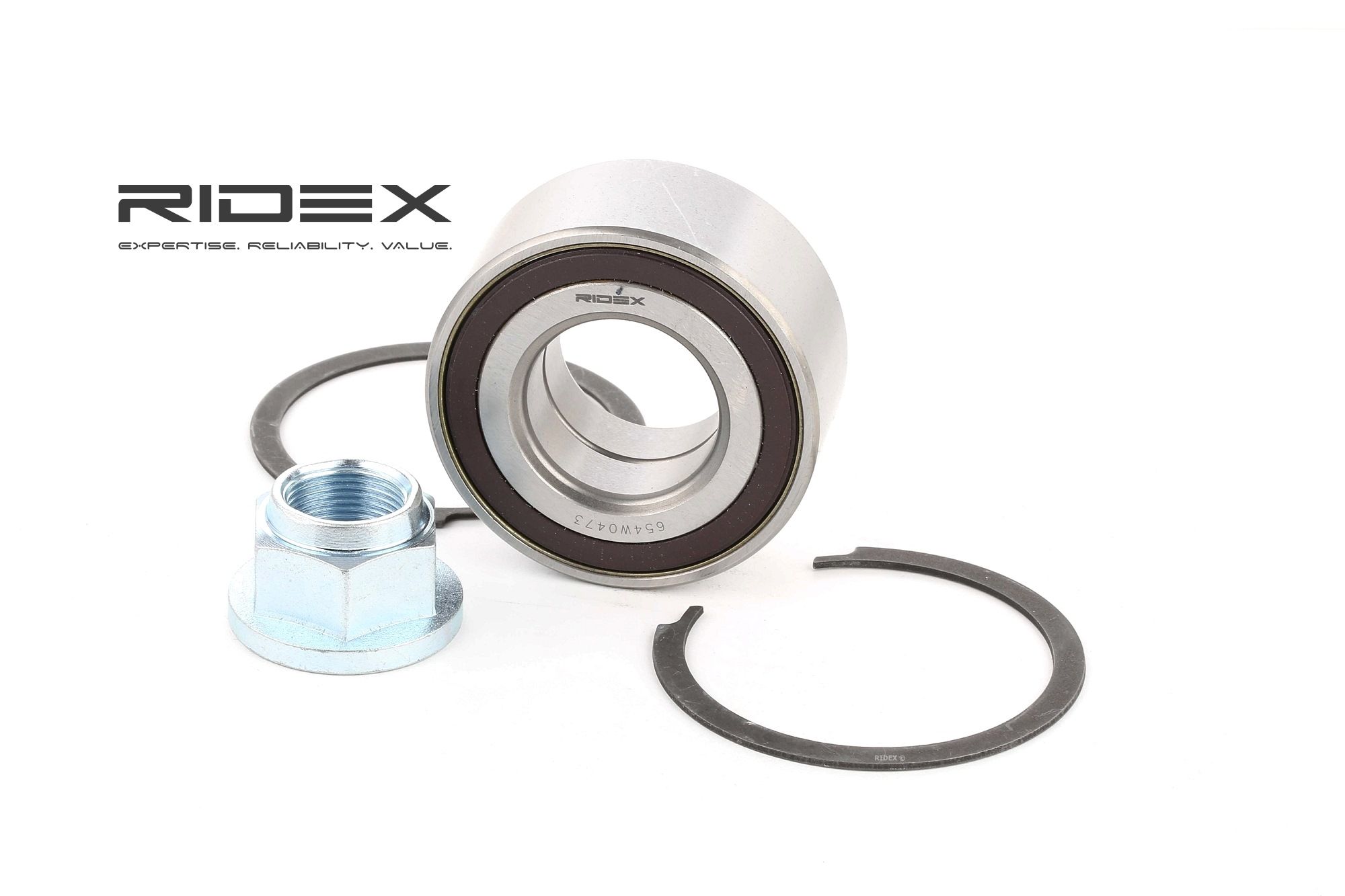 RIDEX Pyöränlaakerit OPEL,FORD,FIAT 654W0473 71745046,332672,332676 Pyöränlaakerisarja 46527733,46773660,51753790,55703170,55703172,71714459,71753062