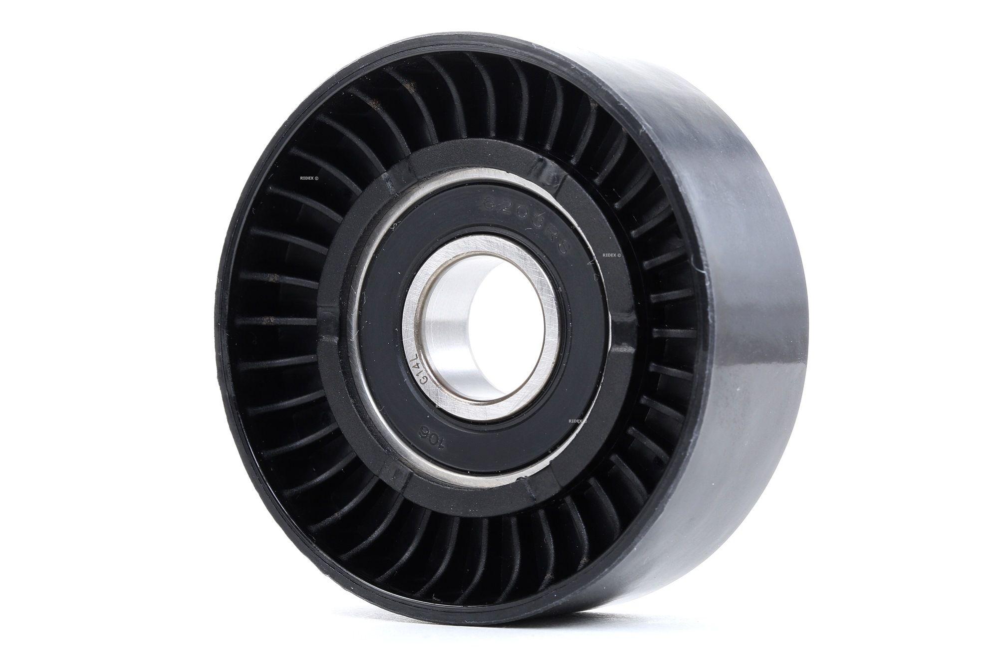 RIDEX Kiristysrulla VW,AUDI,FORD 310T0168 038903315AE,038903315F,1122523 Kiristysrulla, Moniurahihna 1376631,YM216K254AA,YM216K254EA,038903315AE