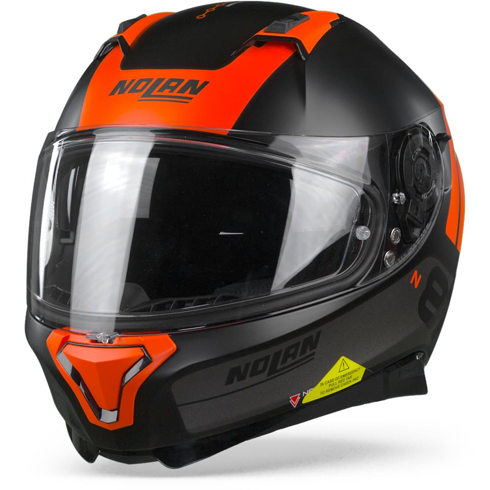Nolan N87 Plus Distinctive 26 Flat Black Orange S