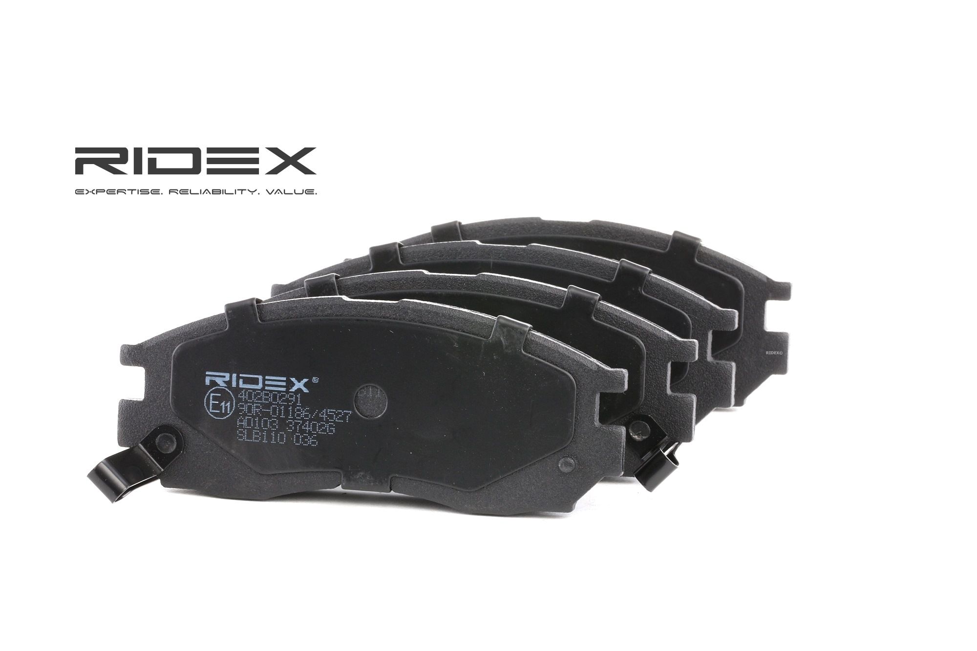 RIDEX Jarrupalat HYUNDAI,HONDA,MITSUBISHI 402B0291 58101M2A01,MB699174,MB699266 Jarrupalasarja,Jarrupala, Levyjarru MB699702,MB699703,MB858375