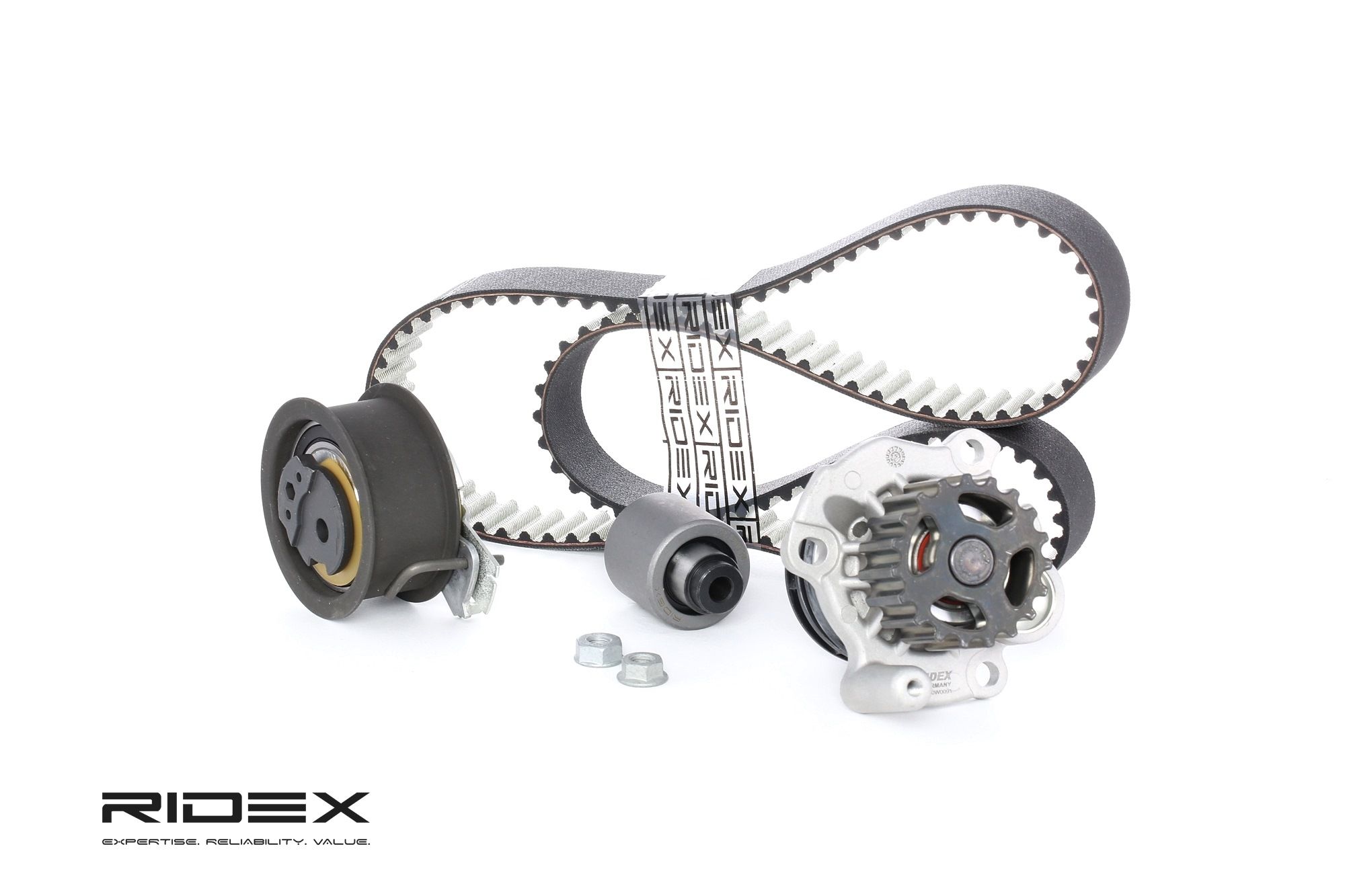 RIDEX Vesipumppu + Jakohihnasarja VW,AUDI,FORD 3096W0004 038109119L,038109119N,038109119P 038109243M,038109244J,038109244N,038121011C,038121011CX