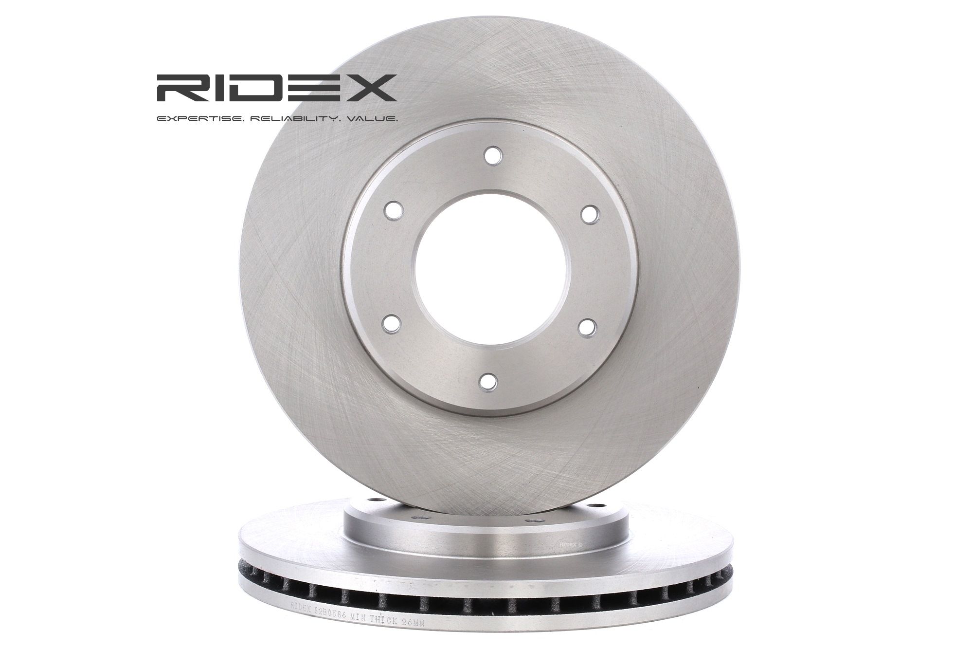 RIDEX Jarrulevyt TOYOTA 82B0586 4351226140,4351226160 Jarrulevy