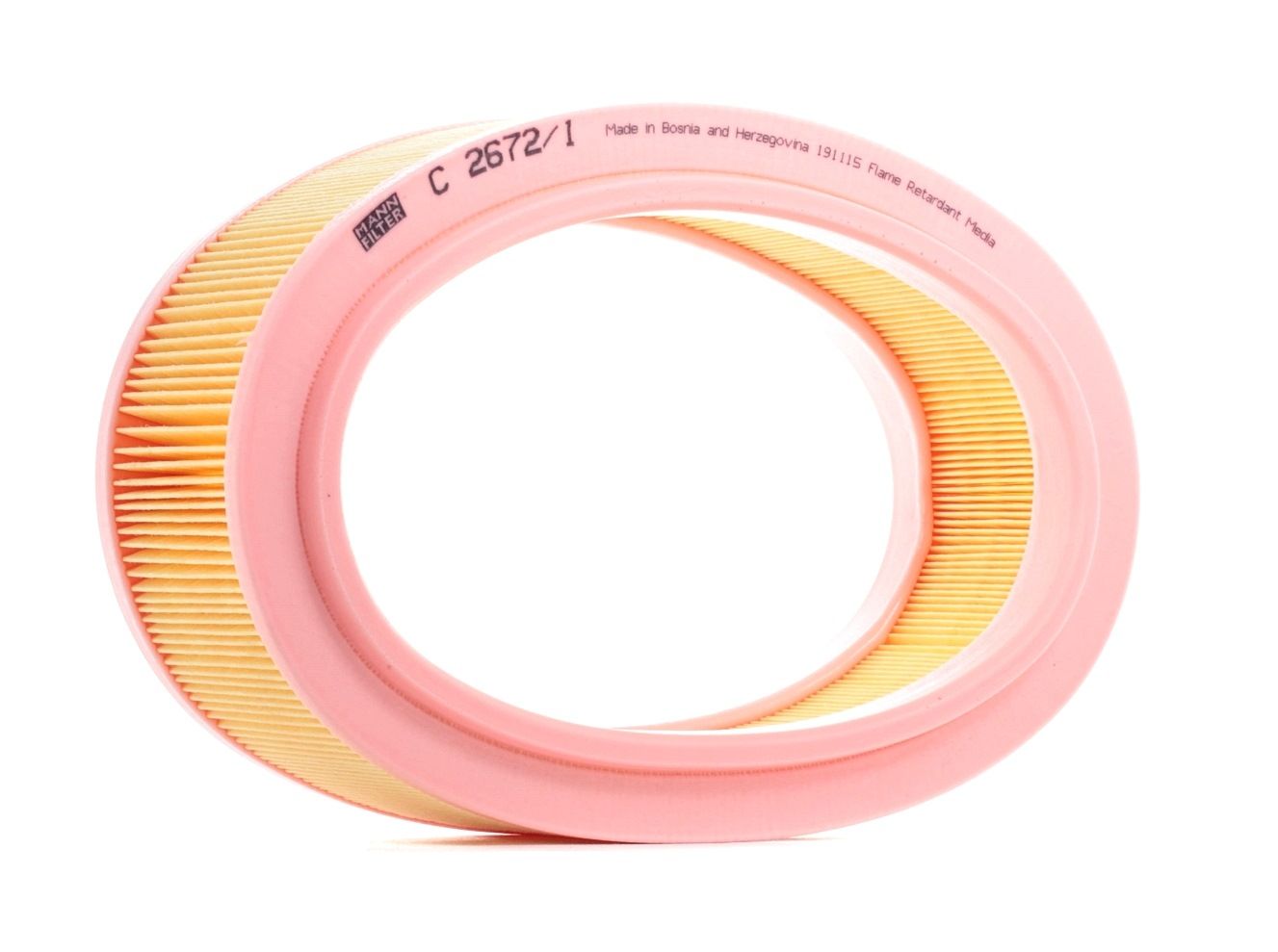 MANN-FILTER Ilmansuodatin RENAULT,DACIA C 2672/1 0225241213,7701040655,7701047655 7701069211,7701069212,7701069365,7701070525,7702295816