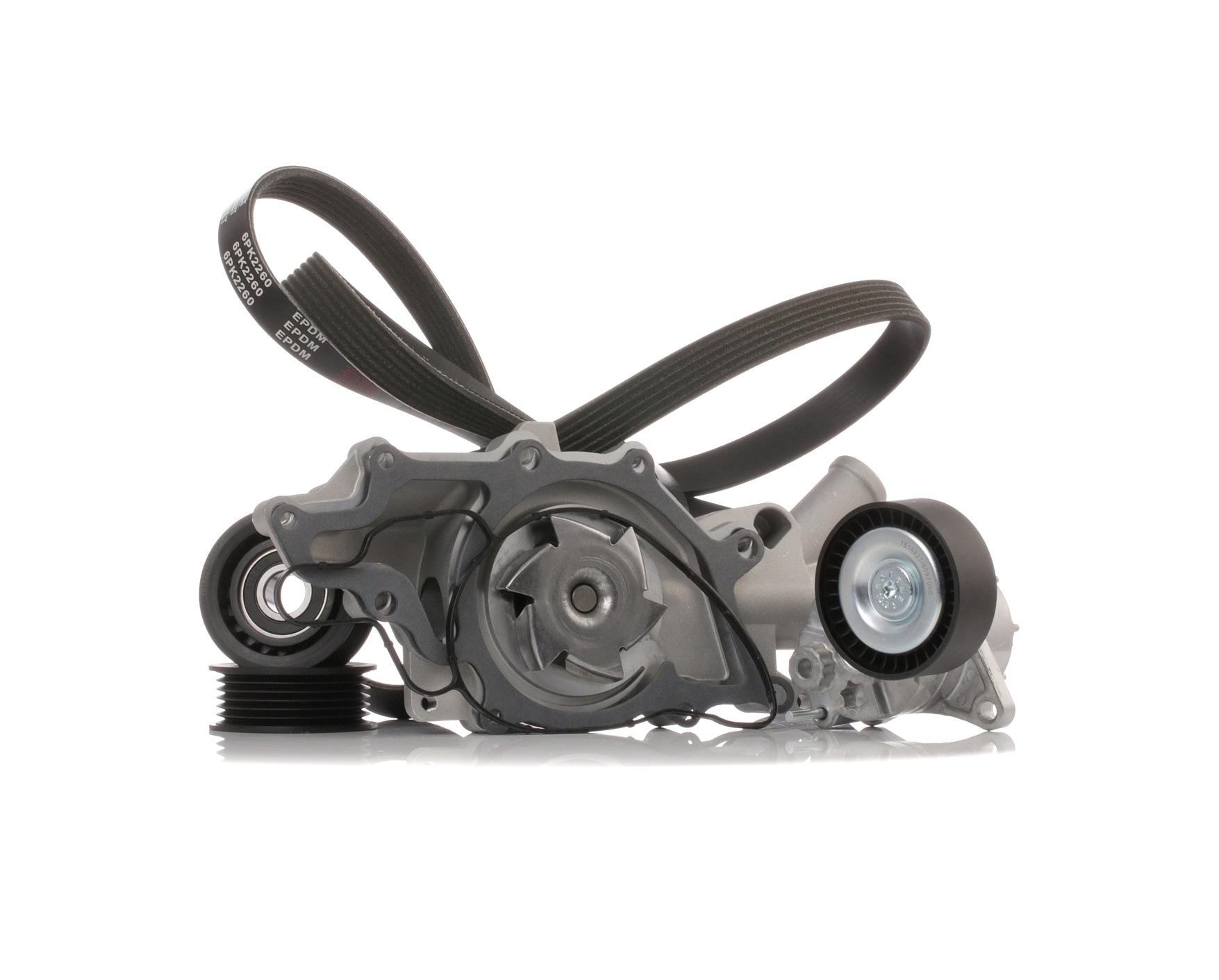 RIDEX Vesipumppu + Vetohihnasarja MERCEDES-BENZ 4172P0011 6462000301