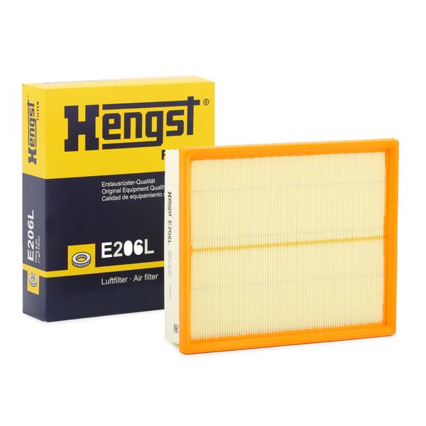 HENGST FILTER Ilmansuodatin VW,AUDI,OPEL E206L 1444Q7,5019408,5025136 870X9601CCA,834285,834286