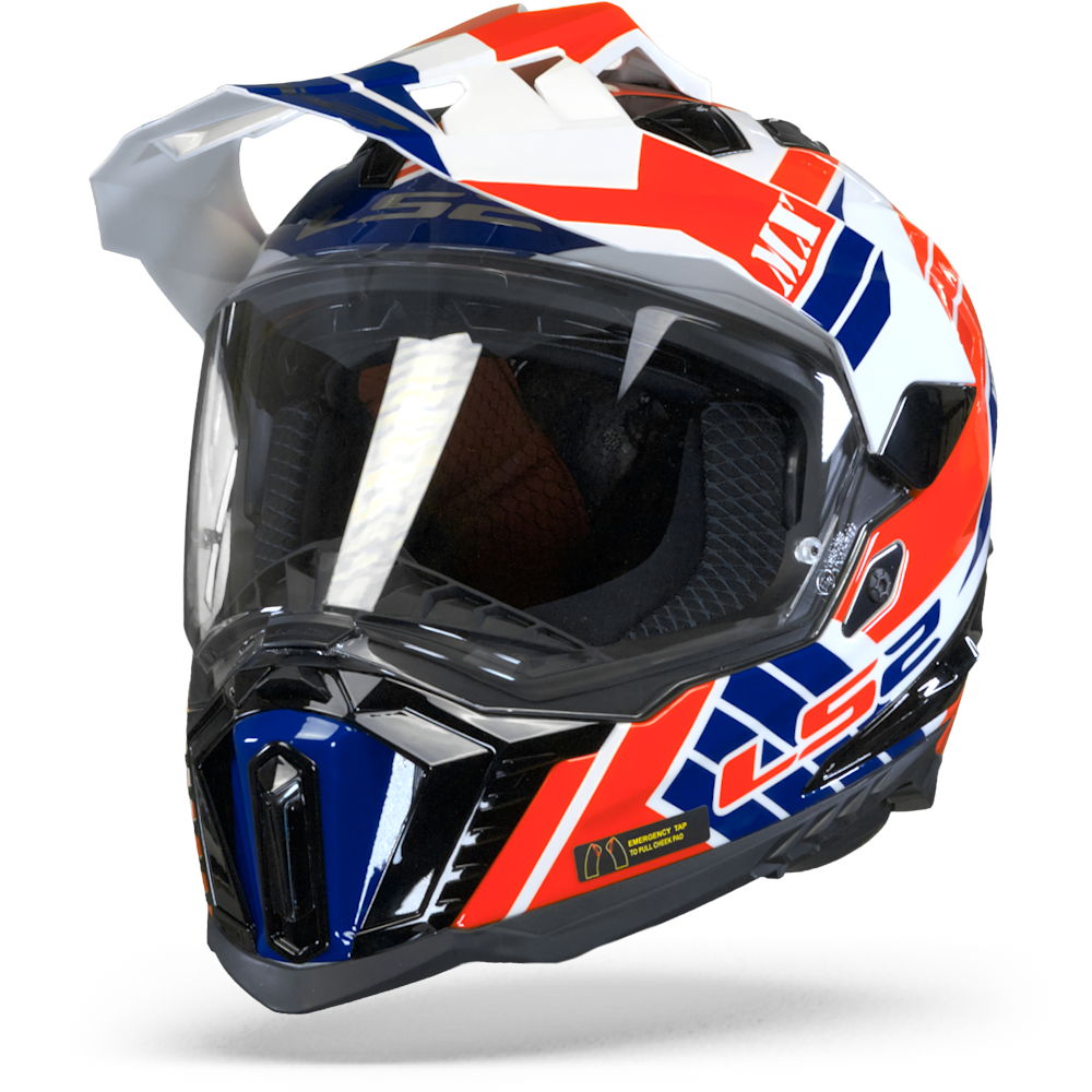 LS2 MX701 Explorer Atlantis Gloss White Red Blue L