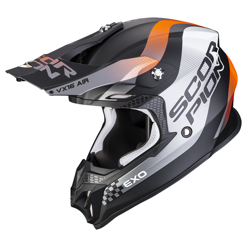 Scorpion Vx-16 Air Soul Matt Black-Orange XL