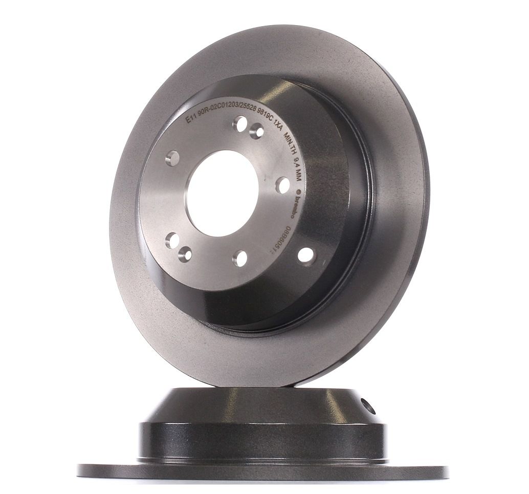 BREMBO Jarrulevyt HYUNDAI,KIA 08.B605.11 584112P000,584112W010,S584112P000 Jarrulevy 584112P000
