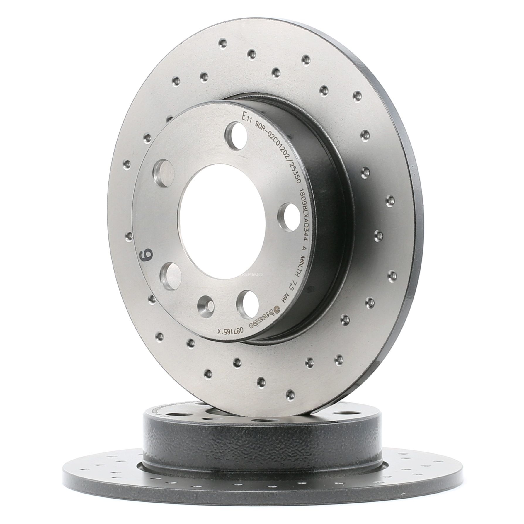 BREMBO Jarrulevyt VW,AUDI,SKODA 08.7165.1X 1J0615601,1J0615601C,1J0615601N Jarrulevy 1J0615601P,1J0615601Q,2Q0615601H,1J0615601,1J0615601C,1J0615601N