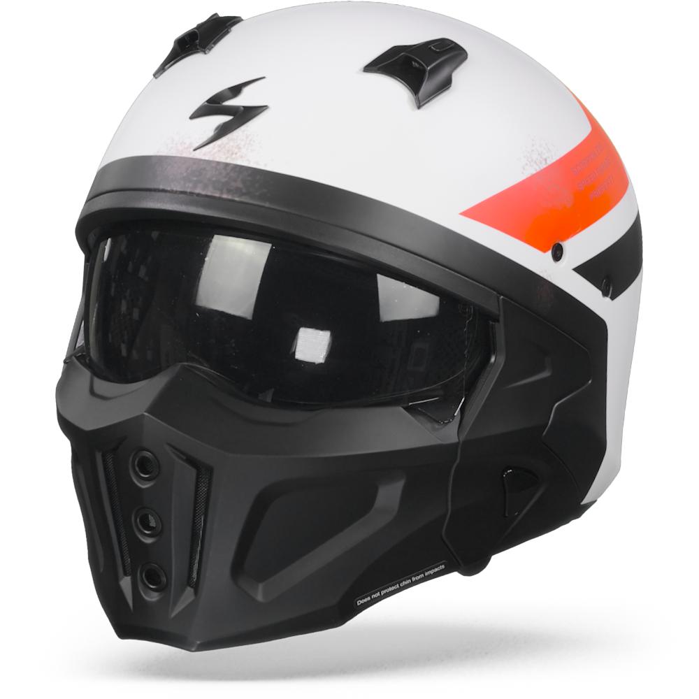 Scorpion Covert-X T-Rust Matt White Red S