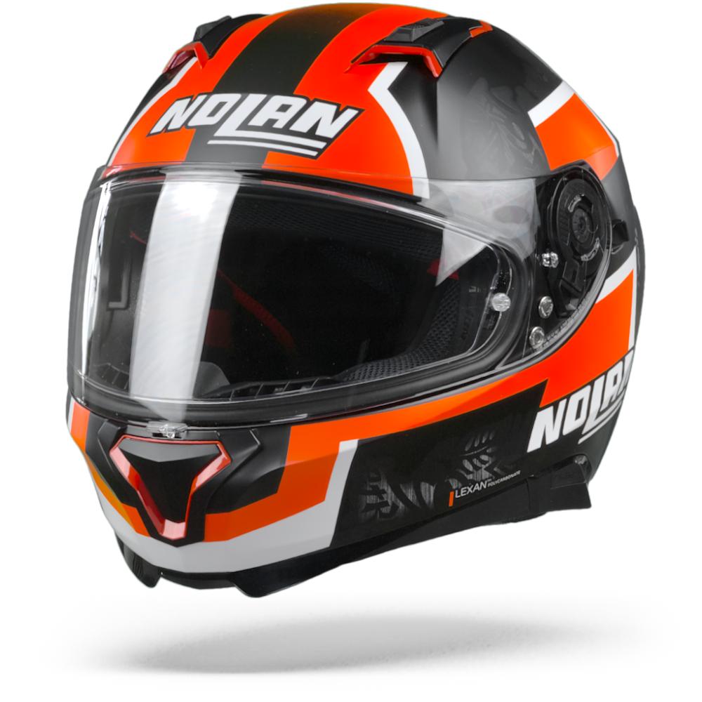 Nolan N87 Gemini 94 Petrucci Flat Black Red White M