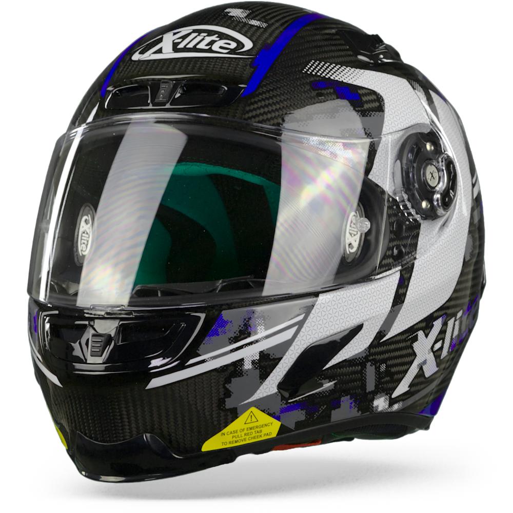 X-Lite X-803 Ultra carbon Provocator 57 Carbon Black White Blue 2XL