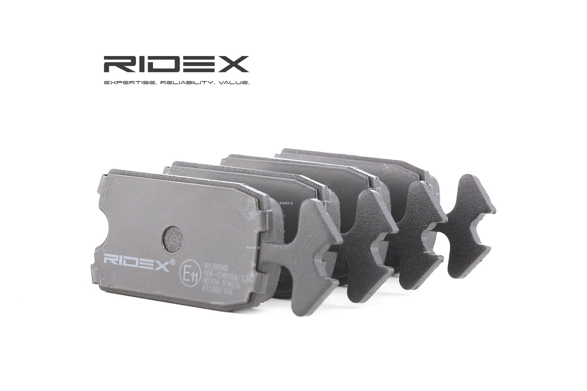 RIDEX Jarrupalat CITROËN 402B0948 75516219,75516220,95551761 Jarrupalasarja,Jarrupala, Levyjarru 95653061