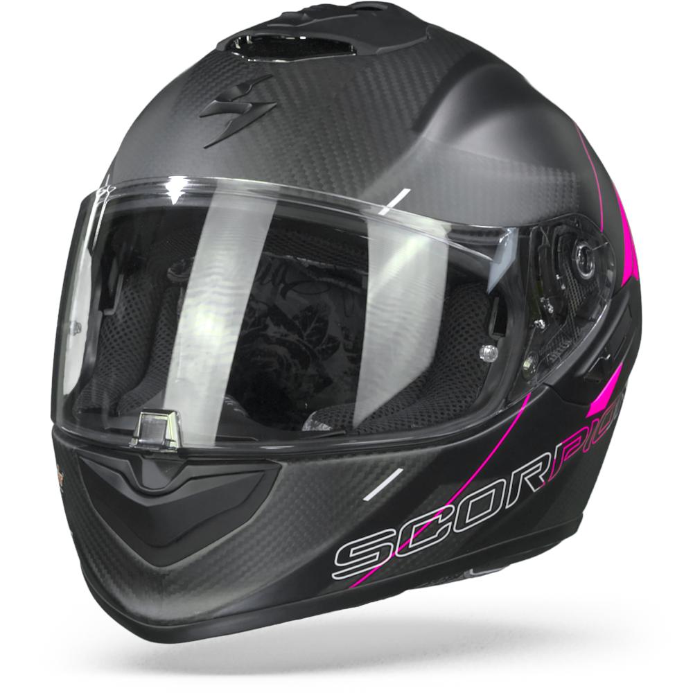 Scorpion EXO-1400 Carbon Air Drik Matt Black Pink L