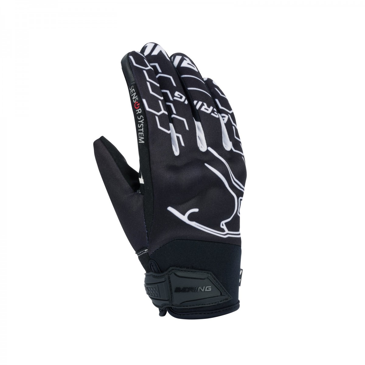 Bering Lady Walshe Gloves Black White T9