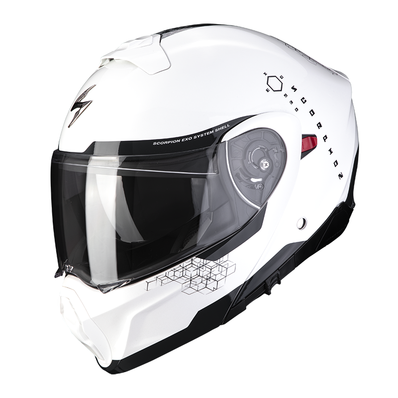 Scorpion Exo-930 Shot Pearl White-Black M