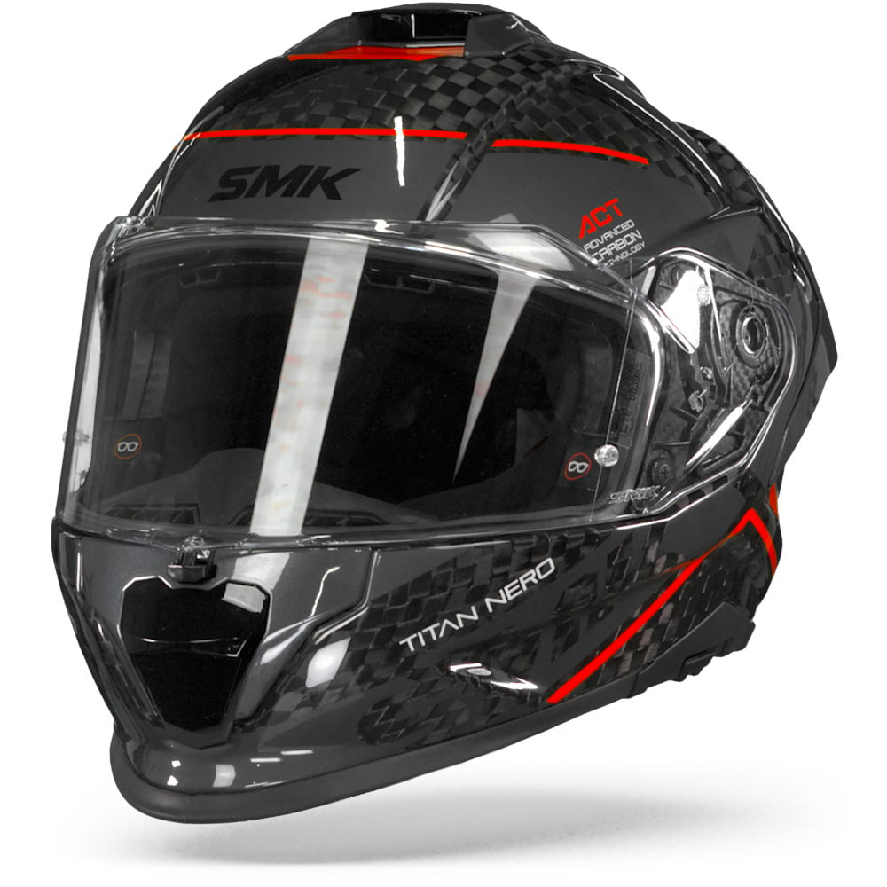 SMK Titan Carbon Nero Red Grey 2XL