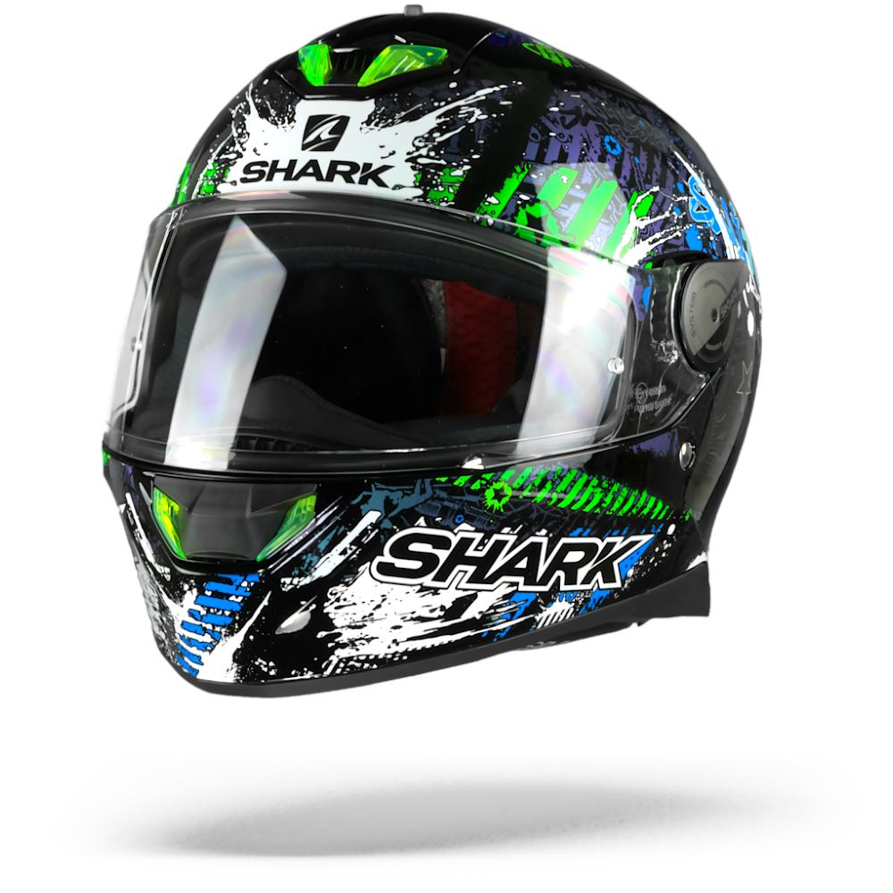 Shark Skwal 2 Switch Rider Black Blue Green KBG M