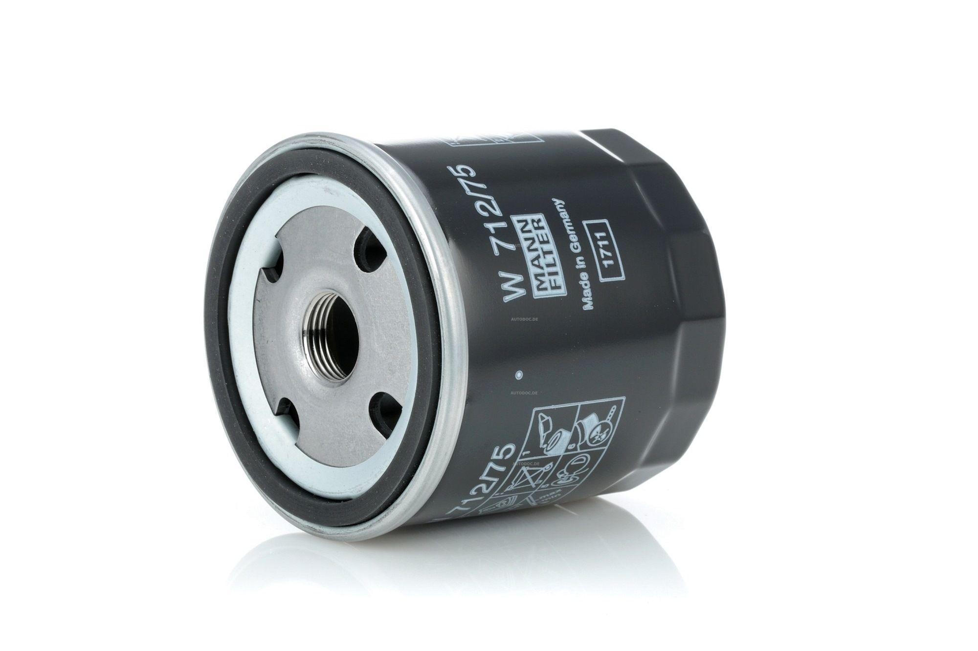 MANN-FILTER Öljynsuodatin OPEL,CHEVROLET,SAAB W 712/75 MLS000530,93745067,94797406 96352845,96458873,96458873D,96879797,EC94797406,5009285,5016786