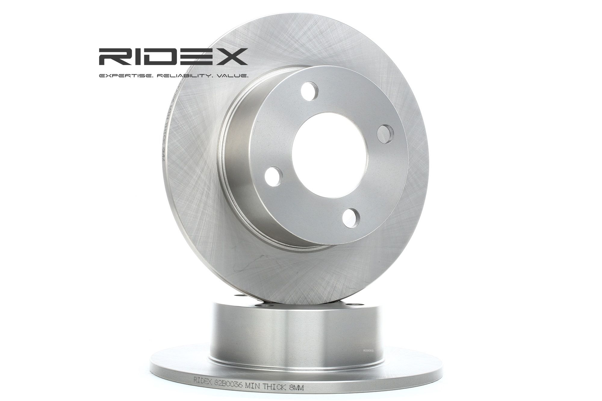 RIDEX Jarrulevyt AUDI 82B0036 443615601,443615601,443615601 Jarrulevy