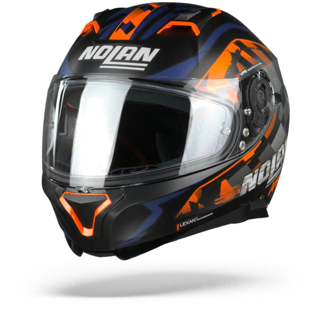 Nolan N87 Venator 91 Flat Black Orange Blue Anthracite 2XL