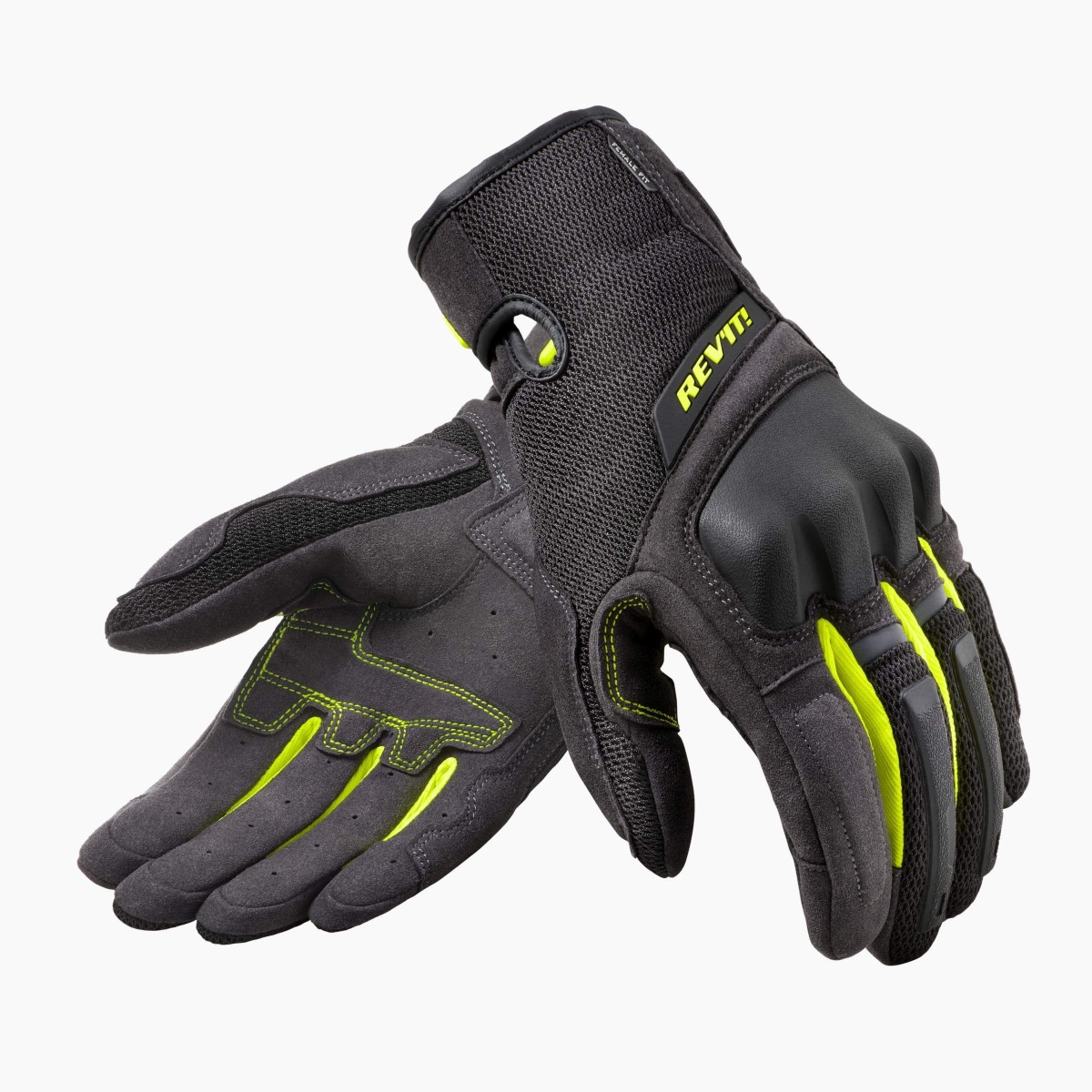 REV'IT! Volcano Ladies Black Neon Yellow XS