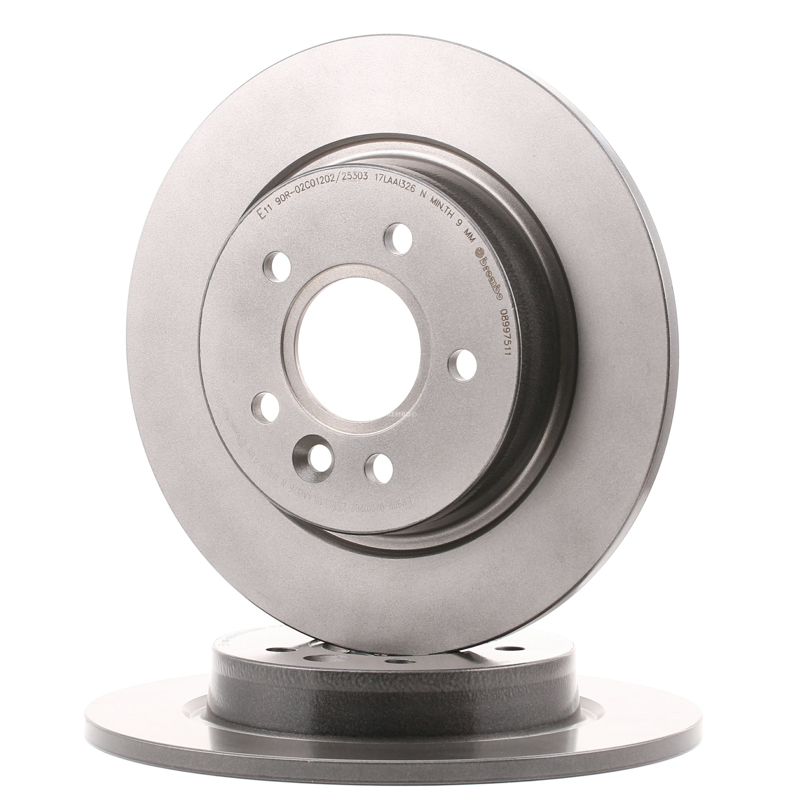 BREMBO Jarrulevyt FORD,VOLVO 08.9975.11 1223566,1223568,1253962 Jarrulevy 1253963,1323551,1373361,1469081,1500156,2025944,3M512A315E1D,3M512A315EA