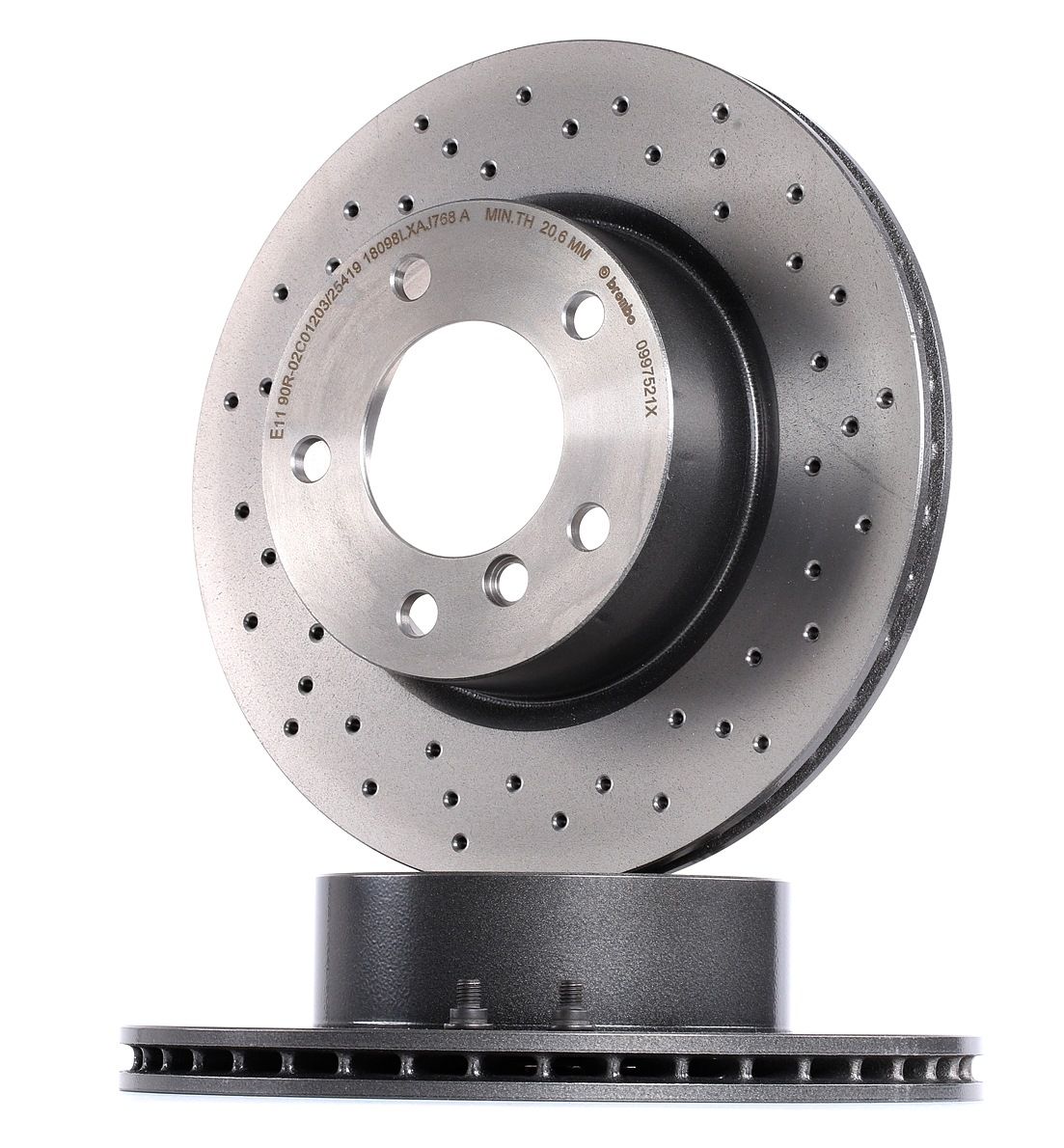 BREMBO Jarrulevyt BMW 09.9752.1X 34116764641,34116854997 Jarrulevy