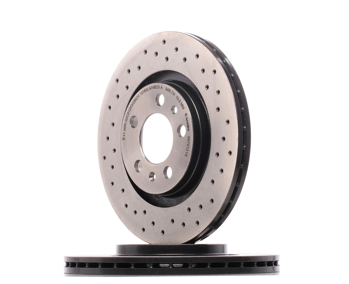 BREMBO Jarrulevyt VW,AUDI,SKODA 09.7012.1X 1J0615301E,1J0615301P,1J0615301E Jarrulevy 1J0615301M,1J0615301P,JZW615301,1J0615301M,1J0615301P,1J0615301E