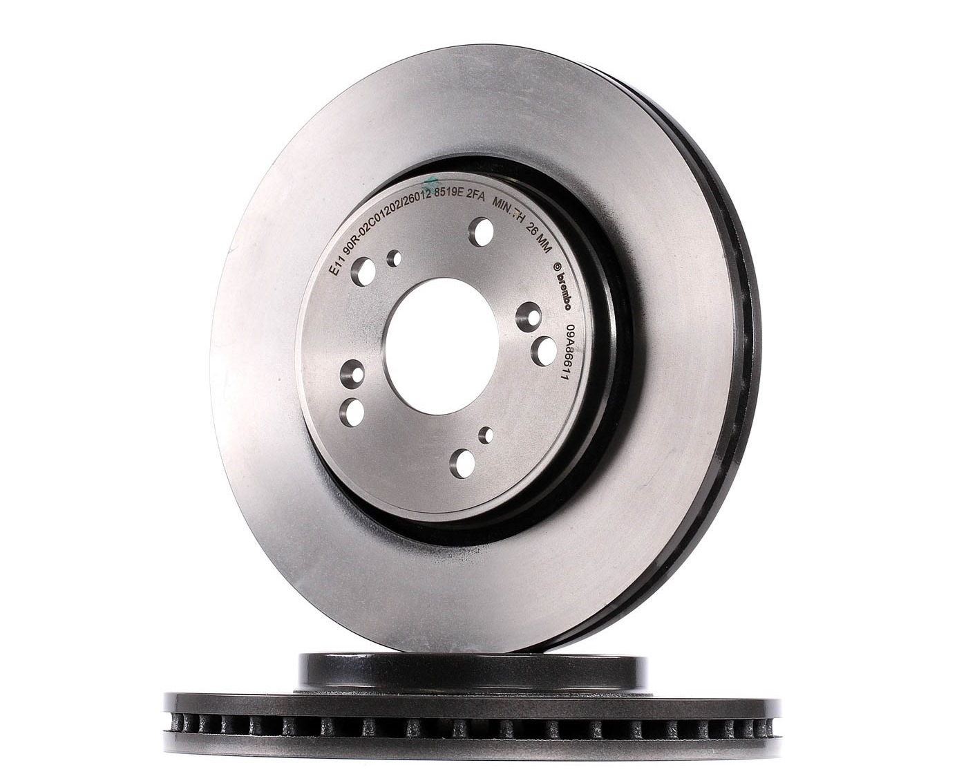 BREMBO Jarrulevyt HONDA 09.A866.11 45251SWAA00,45251SWAA20,45251SWWG01 Jarrulevy 45251T1EG00,45251T1EG01
