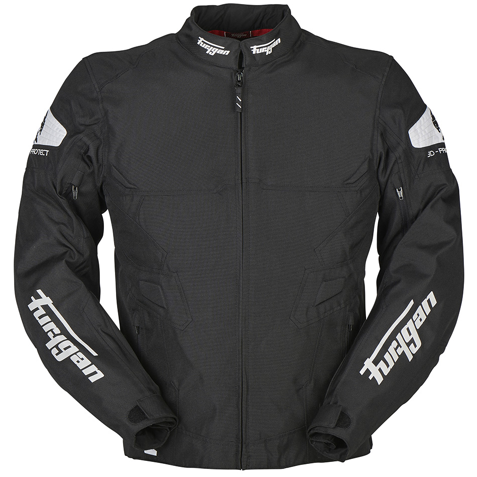 Furygan Atom Vented Black White M