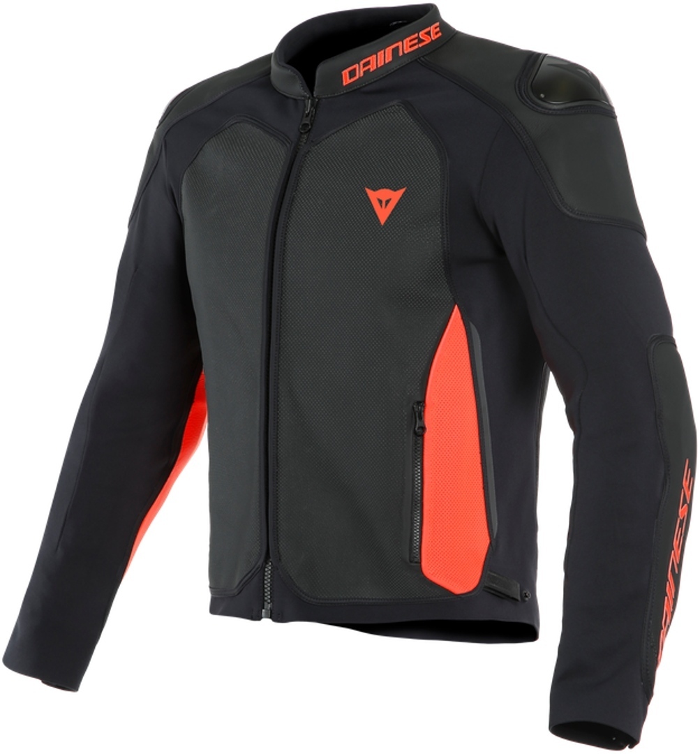 Dainese Intrepida Perforated Mat Black Fluo Red 48