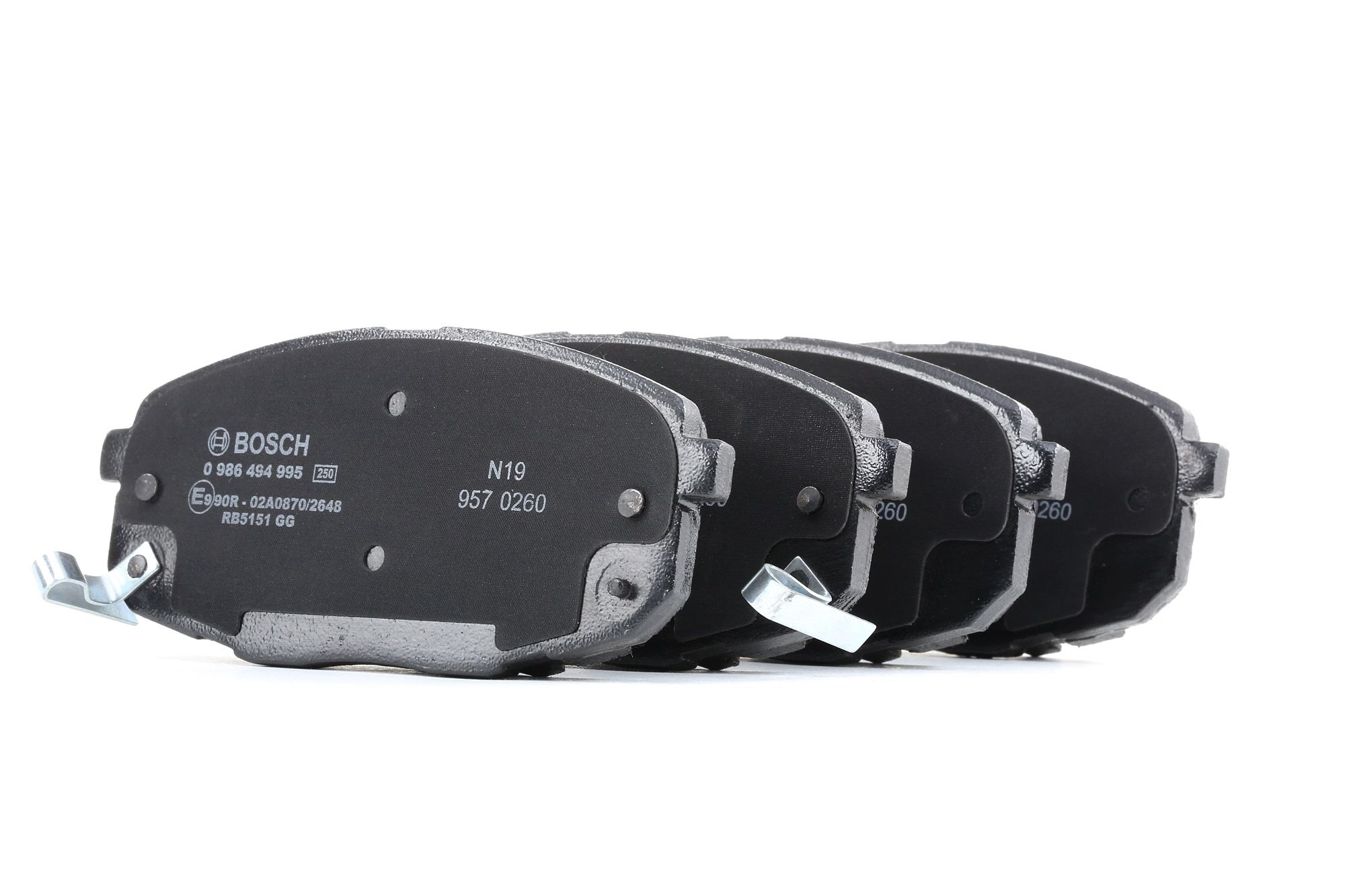 BOSCH Jarrupalat KIA 0 986 494 995 581011HA00,581011HA10,581012SA00 Jarrupalasarja,Jarrupala, Levyjarru 581011HA00