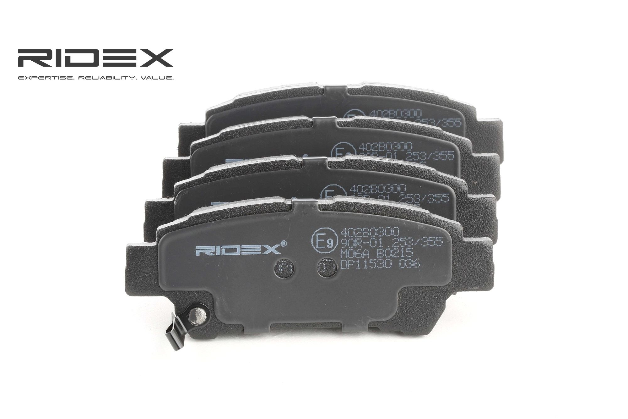 RIDEX Jarrupalat TOYOTA 402B0300 0446028040,0446628030,0446628040 Jarrupalasarja,Jarrupala, Levyjarru 0446628050,0446628070,0446628080,0446644010