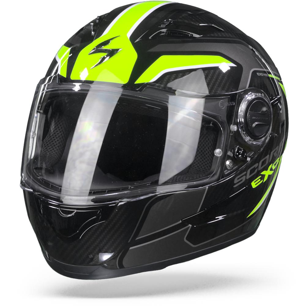 Scorpion EXO-490 Supernova Black Neon Yellow Full Face Helmet M