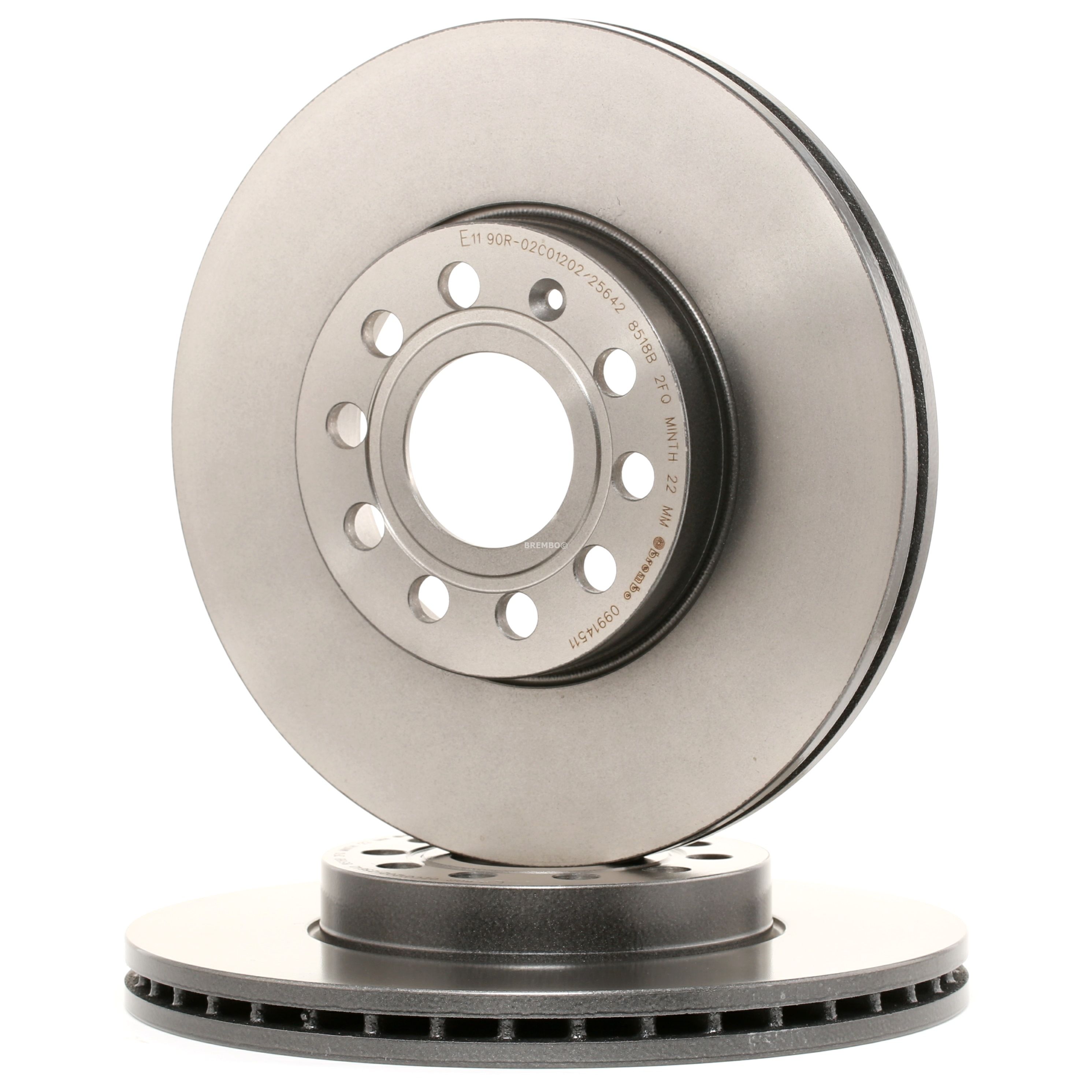BREMBO Jarrulevyt VW,AUDI,SKODA 09.9145.11 1K0615301K,1K0615301T,5C0615301A Jarrulevy 5Q0615301H,1K0615301K,1K0615301T,JZW615301J,1K0615301K